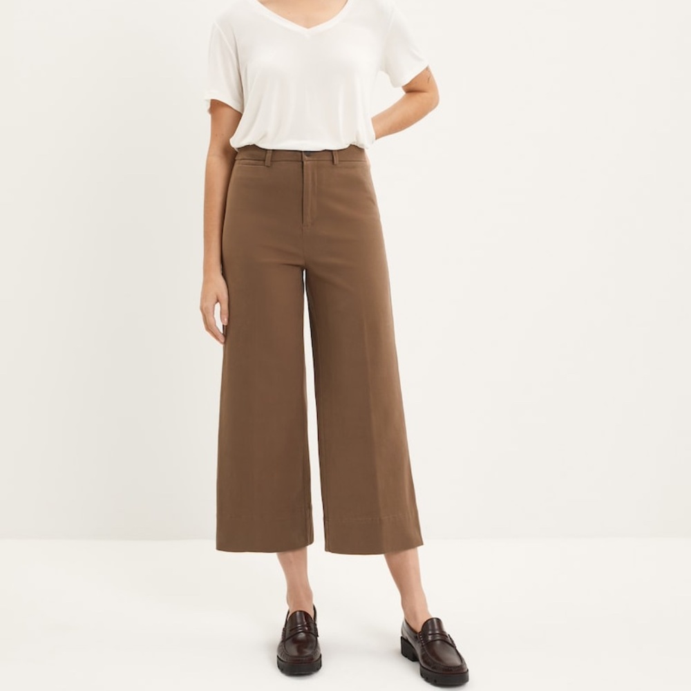 Wide Leg Beige Pants